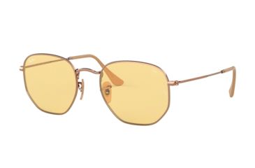 Image of Ray-Ban RB3548N Sunglasses 91310Z-54 - Copper Frame, Evolve Light Yellow Lenses