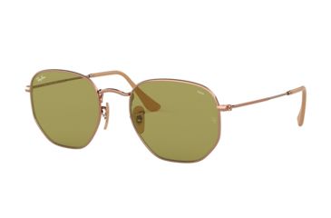Image of Ray-Ban RB3548N Sunglasses 91314C-54 - Copper Frame, Evolve Green Lenses