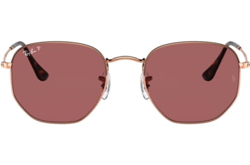 Image of Ray-Ban RB3548N Sunglasses, Polarized Purple Lenses, Rose Gold, 51, RB3548N-9202AF-51