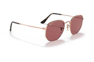 Image of Ray-Ban RB3548N Sunglasses, Polarized Purple Lenses, Rose Gold, 51, RB3548N-9202AF-51