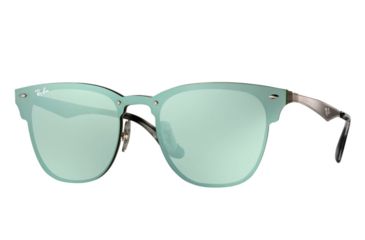 Image of Ray-Ban RB3576N Sunglasses 042/87-47 - Brushed Silver Frame, Dark Grey Lenses