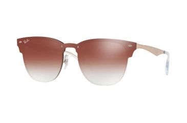 Image of Ray-Ban BLAZE CLUBMASTER RB3576N Progressive Prescription Sunglasses RB3576N-9039V0-47 - Lens Diameter 47 mm, Frame Color Brushed Copper