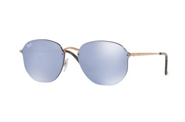 Image of Ray-Ban BLAZE HEXAGONAL RB3579N Single Vision Prescription Sunglasses RB3579N-90351U-58 - Lens Diameter 58 mm, Frame Color Copper