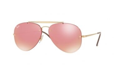 Image of Ray-Ban BLAZE AVIATOR RB3584N Progressive Prescription Sunglasses RB3584N-9052E4-58 - Lens Diameter 58 mm, Frame Color Gold