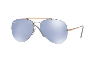 Image of Ray-Ban BLAZE AVIATOR RB3584N Progressive Prescription Sunglasses RB3584N-90531U-58 - Lens Diameter 58 mm, Frame Color Copper