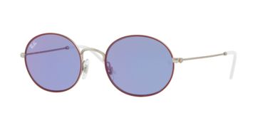 Image of Ray-Ban RB3594 Prescription Sunglasses, 53mm, Bordeaux/Silver, RB3594-9112D1-53-SV