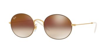 Image of Ray-Ban RB3594 Prescription Sunglasses, 53mm, Brown/Gold, RB3594-9115S0-53-SV