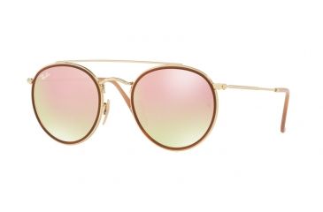 Image of Ray-Ban RB3647N Bifocal Prescription Sunglasses RB3647N-001-7O-51 - Lens Diameter 51 mm, Frame Color Gold
