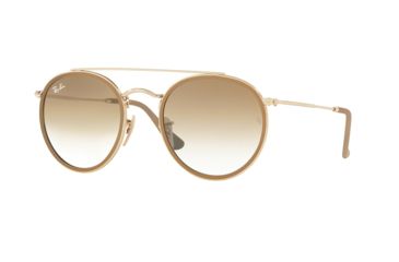 Image of Ray-Ban RB3647N Bifocal Prescription Sunglasses RB3647N-904851-51 - Lens Diameter 51 mm, Frame Color Shiny Gold