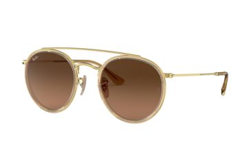 Image of Ray-Ban RB3647N Bifocal Prescription Sunglasses, 51mm, Gold, RB3647N-912443-51-BI