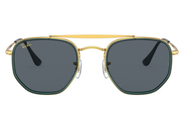 Image of Ray-Ban RB3648M The Marshal II Sunglasses, Legend Gold Frame, Blue Lens, 52, RB3648M-9241R5-52