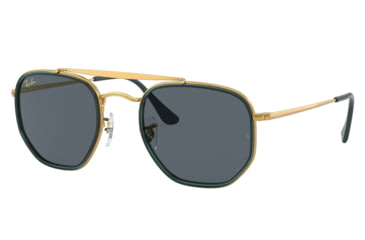 Image of Ray-Ban RB3648M The Marshal II Sunglasses, Legend Gold Frame, Blue Lens, 52, RB3648M-9241R5-52