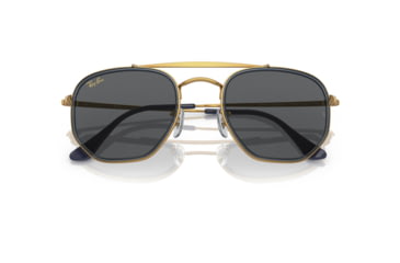 Image of Ray-Ban RB3648M The Marshal II Sunglasses, Legend Gold Frame, Dark Grey Lens, 52, RB3648M-9240B1-52