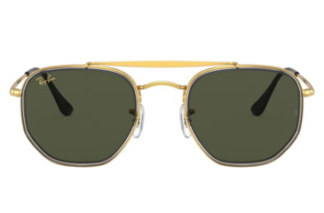 Image of Ray-Ban RB3648M The Marshal II Sunglasses, Legend Gold Frame, Green Lens, 52, RB3648M-923931-52