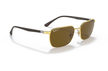 Image of Ray-Ban RB3684CH Sunglasses, Polarized Brown Lenses, Arista, 58, RB3684CH-001-AN-58