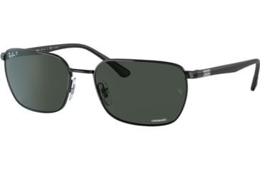 Image of Ray-Ban RB3684CH Sunglasses, Polarized Dark Grey Lenses, Black, 58, RB3684CH-002-K8-58