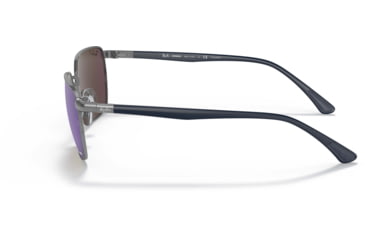 Image of Ray-Ban RB3684CH Sunglasses, Polarized Grey Mirror Blue Lenses, Gunmetal, 58, RB3684CH-004-4L-58