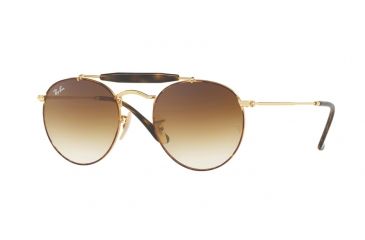 Image of Ray-Ban RB3747 Single Vision Prescription Sunglasses RB3747-900851-50 - Lens Diameter 50 mm, Frame Color Gold Havana