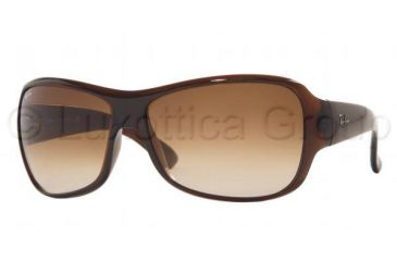 Image of Ray-Ban RB4097 Progressive Sunglasses, Dark Brown Frame w/ 63 mm Diameter Lenses, 714-13-6314