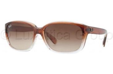 Image of Ray-Ban RB4161 Sunglasses 821/51-5916 - Brown Pipe Gradient Tran Crystal Brown Gradient