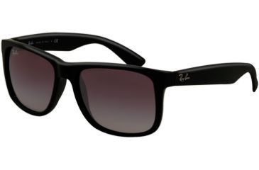 Image of Ray-Ban RB4165 Sunglasses 601/8G-5116 - Black Rubber Frame, Gray Gradient Lenses