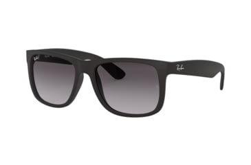 Image of Ray-Ban RB4165 Sunglasses 601/8G-5416 - Black Rubber Frame, Gray Gradient Lenses