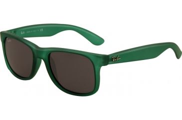 Image of Ray-Ban RB4165 Sunglasses 897/87-55 - Trasparent Green Rubber