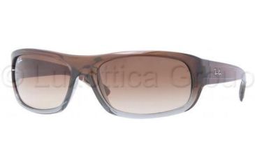Image of Ray-Ban RB4166 Bifocal Prescription Sunglasses RB4166-824-51-6318 - Lens Diameter: 63 mm, Frame Color: Brown Gradient On Gray Transparent