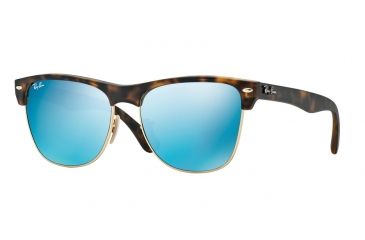 Image of Ray-Ban RB4175 Sunglasses 609217-57 - Matte Havana Frame, Grey Mirror Blue Lenses