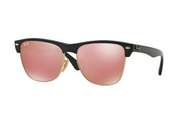 Image of Ray-Ban RB4175 Sunglasses 877/Z2-57 - Demi Shiny Black Frame, Light Brown Mirror Pink Lenses