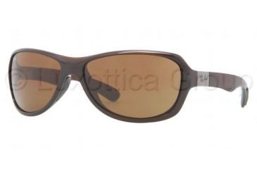 Image of Ray-Ban RB4189 Progressive Prescription Sunglasses RB4189-714-73-64 - Lens Diameter 64 mm, Frame Color Shiny Brown