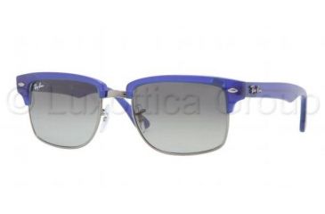 Image of Ray-Ban RB4190 Sunglasses 600471-5219 - Semi Gloss Blue/Gunmetal Frame, Crystal Gray Gradient Lenses