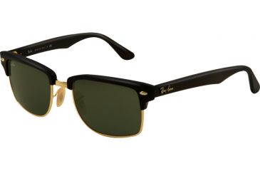 Image of Ray-Ban RB4190 Sunglasses 601-5219 - Black/Arista Frame, Crystal Green Lenses