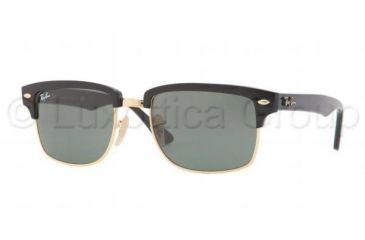 Image of Ray-Ban RB4190 Sunglasses 601-5219 - Black/Arista Frame, Crystal Green Lenses