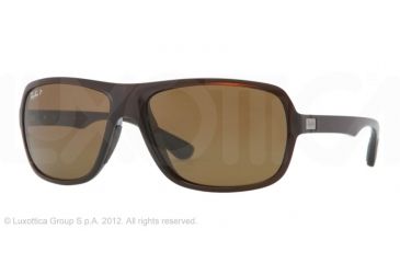 Image of Ray-Ban RB4192 Single Vision Prescription Sunglasses RB4192-714-83-61 - Lens Diameter 61 mm, Frame Color Glossy Brown