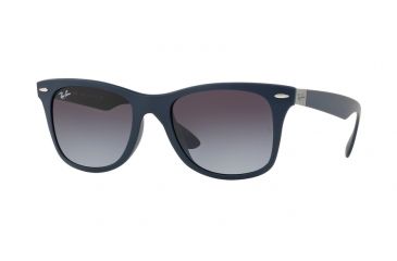 Image of Ray-Ban RB4195F Single Vision Prescription Sunglasses RB4195F-63318G-52 - Lens Diameter 52 mm, Frame Color Matte Dark Blue