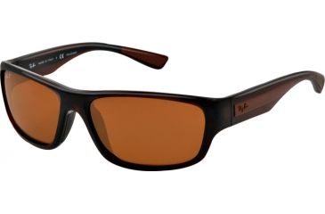 Image of Ray-Ban RB4196 Single Vision Prescription Sunglasses RB4196-714-83-61 - Lens Diameter 61 mm, Lens Diameter 61 mm, Frame Color Brown