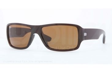 Image of Ray-Ban RB4199F Progressive Prescription Sunglasses RB4199F-714-73-61 - Lens Diameter 61 mm, Frame Color Shiny Brown