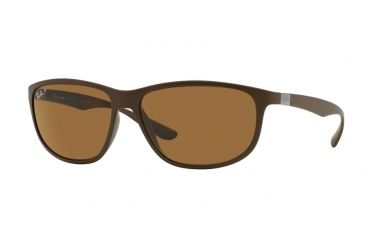 Image of Ray-Ban RB4213 Bifocal Prescription Sunglasses RB4213-612483-61 - Lens Diameter 61 mm, Frame Color Dark Matte Brown