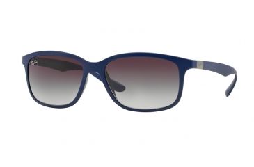 Image of Ray-Ban RB4215 Sunglasses 61618G-57 - Matte Dark Blue Frame, Grey Gradient Dark Grey Lenses