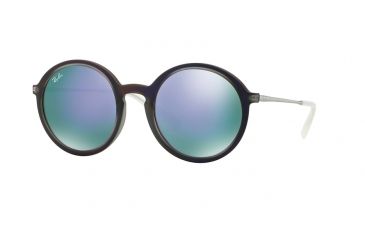 Image of Ray-Ban RB4222 Progressive Prescription Sunglasses RB4222-61684V-50 - Lens Diameter 50 mm, Frame Color Shot Violet Rubber