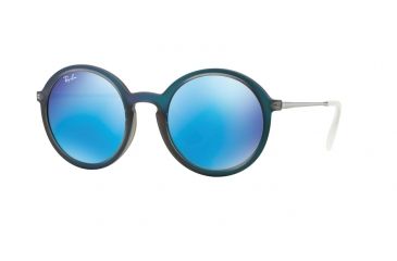 Image of Ray-Ban RB4222 Progressive Prescription Sunglasses RB4222-617055-50 - Lens Diameter 50 mm, Frame Color Shot Blue Rubber