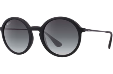 Image of Ray-Ban RB4222 Sunglasses 622/8G-50 - Black Rubber Frame, Grey Gradient Lenses