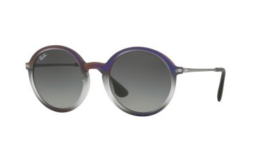 Image of Ray-Ban RB4222 Progressive Prescription Sunglasses RB4222-622311-50 - Lens Diameter 50 mm, Frame Color Violet Shot On Black