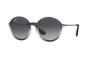 Image of Ray-Ban RB4222 Progressive Prescription Sunglasses RB4222-62268G-50 - Lens Diameter 50 mm, Frame Color Shot Grey On Black