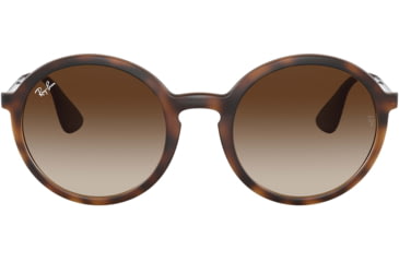 Image of Ray-Ban RB4222 Sunglasses 865/13-50 - Dark Rubber Havana Frame, Gradient Brown Lenses