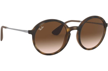Image of Ray-Ban RB4222 Sunglasses 865/13-50 - Dark Rubber Havana Frame, Gradient Brown Lenses