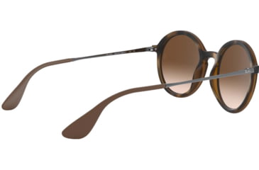 Image of Ray-Ban RB4222 Sunglasses 865/13-50 - Dark Rubber Havana Frame, Gradient Brown Lenses