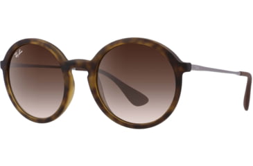 Image of Ray-Ban RB4222 Sunglasses 865/13-50 - Dark Rubber Havana Frame, Gradient Brown Lenses