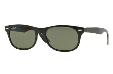 Image of Ray-Ban RB4223 Sunglasses 601S9A-55 - Matte Black Frame, Polar Green Lenses
